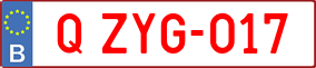 Trailer License Plate